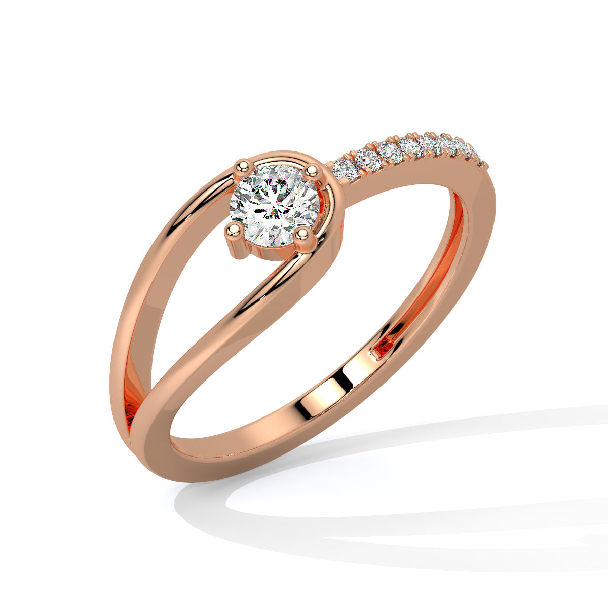 Shimmer Nest Diamond Grace Ring