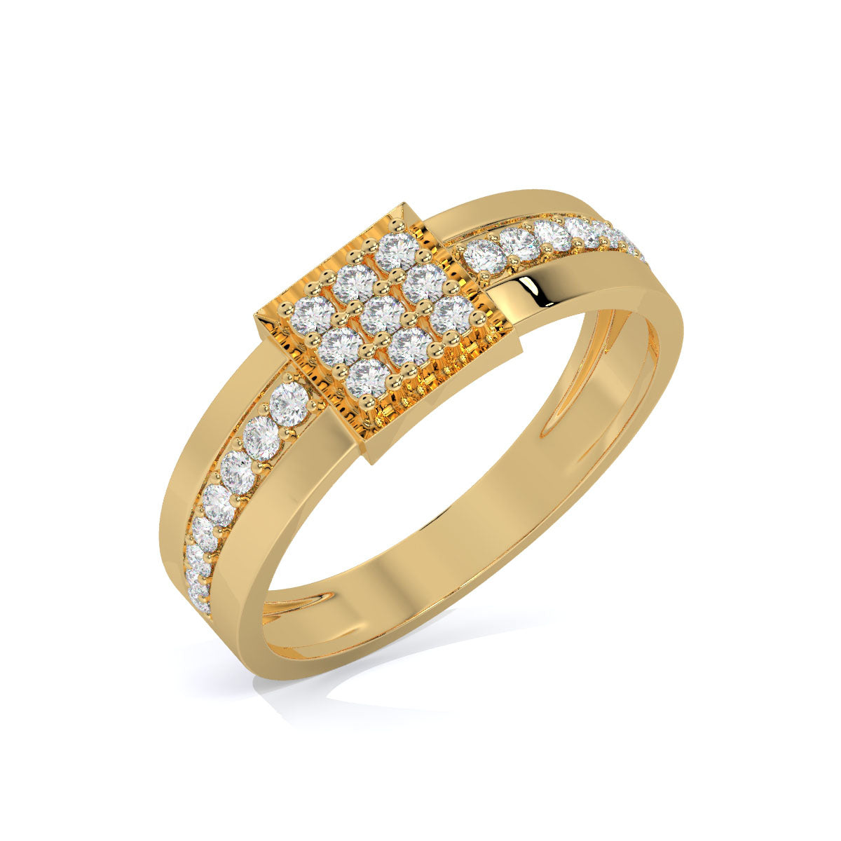 Royal Grid Men's Diamond Ring