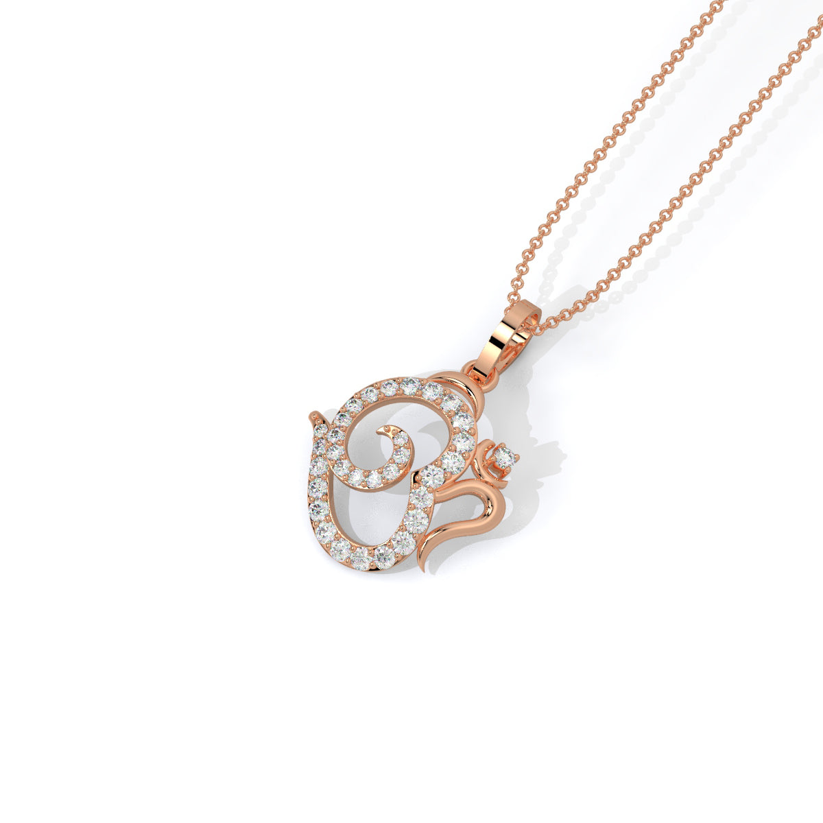 Divine Om Diamond Pendant