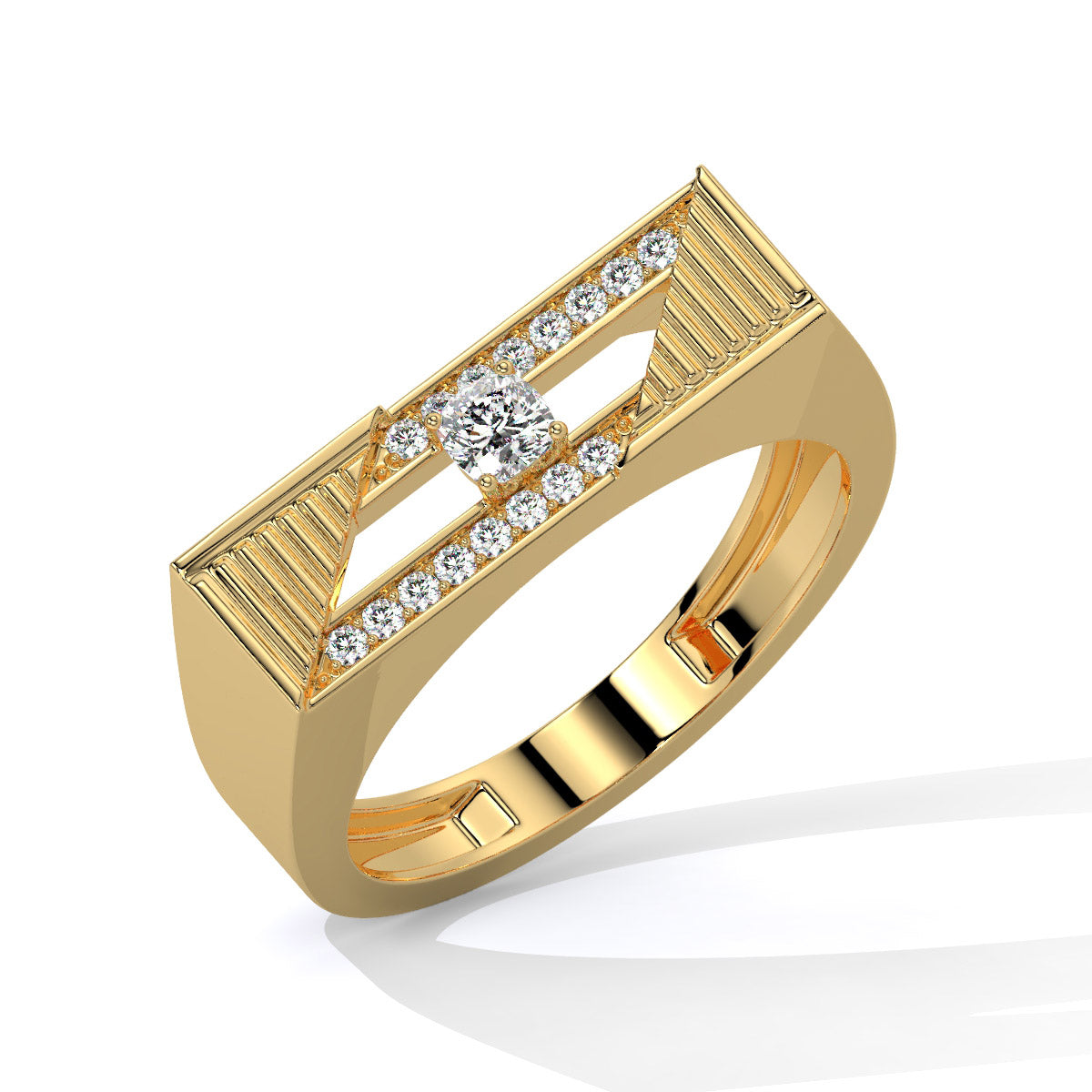 Prismarc Linear Glow Men's Diamond Ring