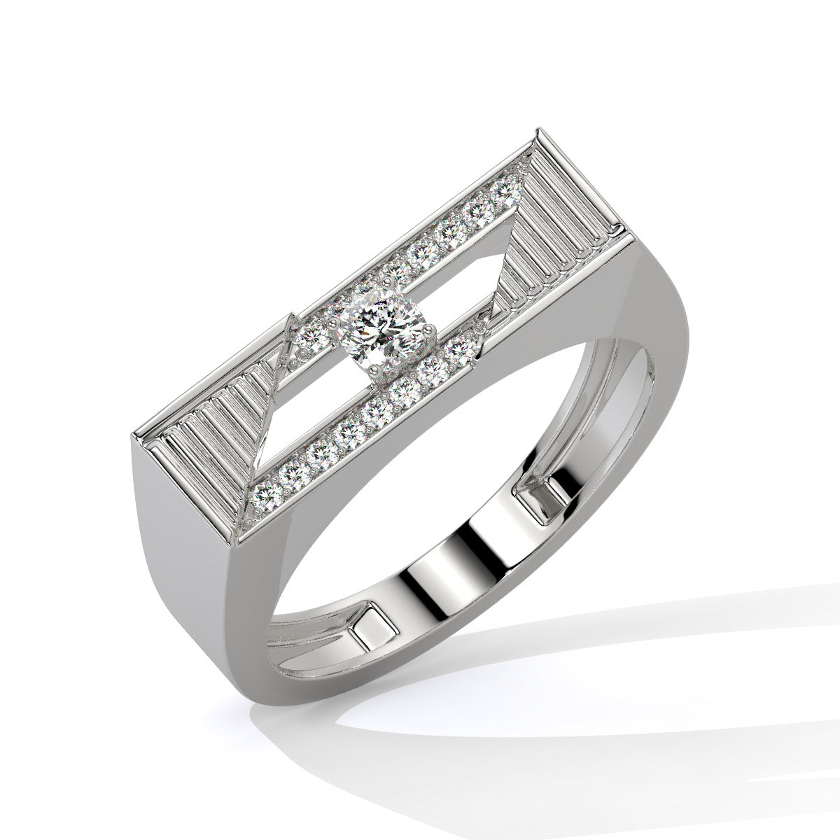 Prismarc Linear Glow Men's Diamond Ring