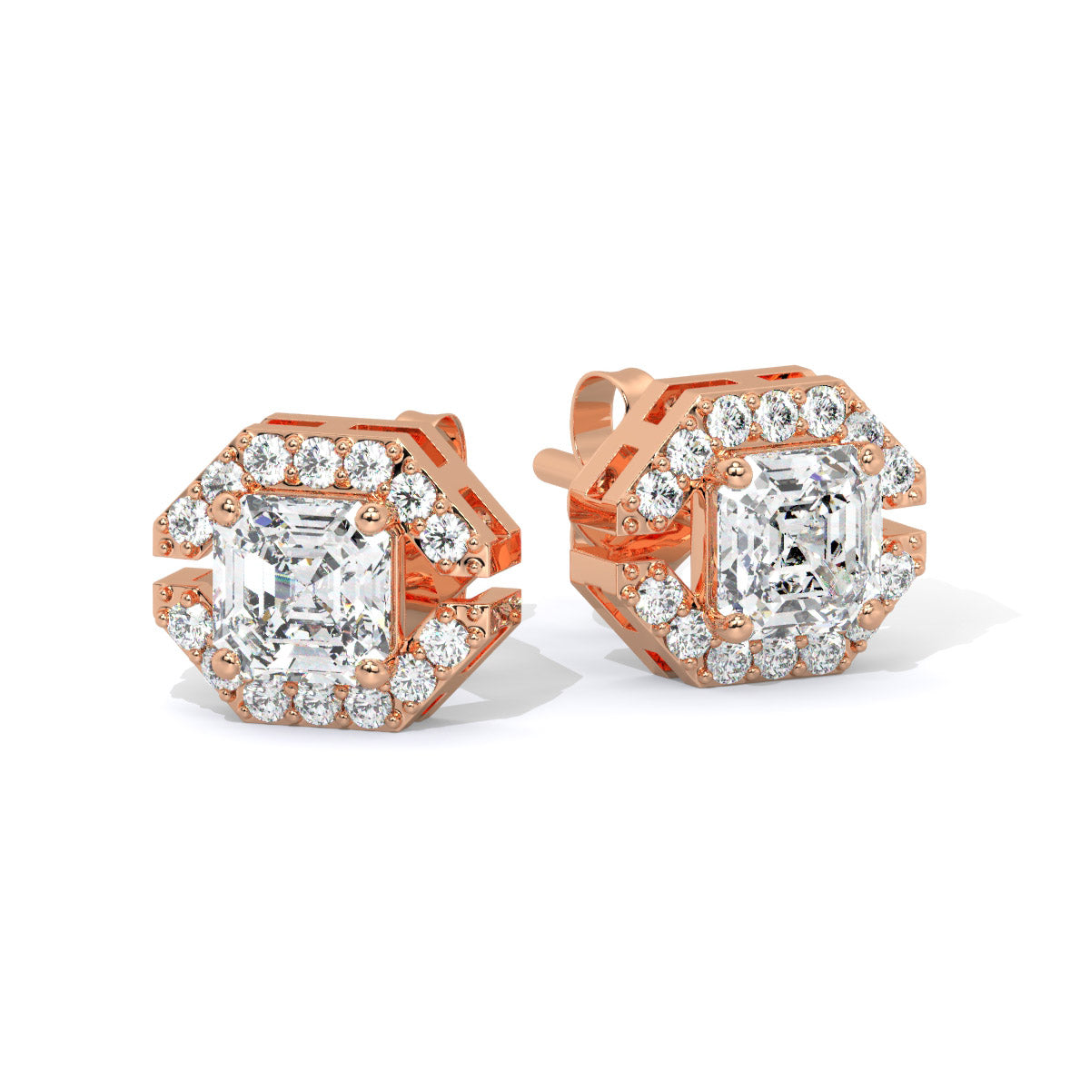 Glintara Edge Diamond Studs