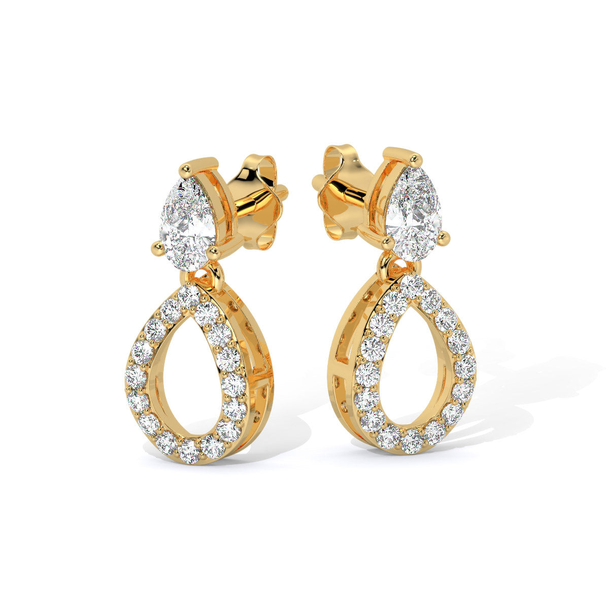 Miralyn Dew Sparkle Diamond Danglers