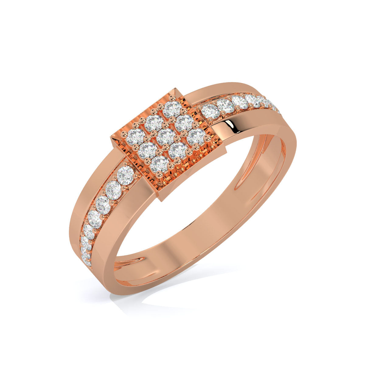 Royal Grid Men's Diamond Ring