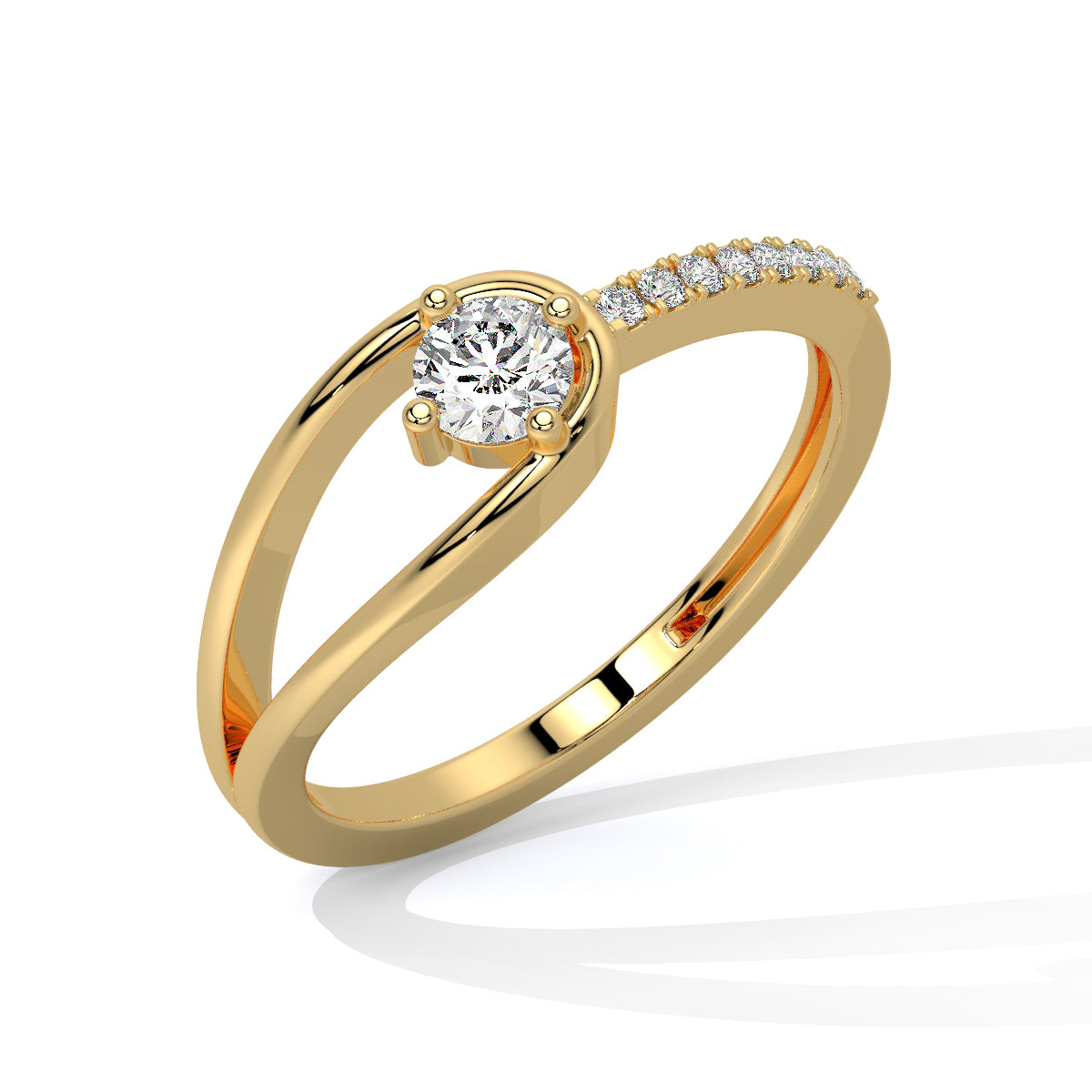 Shimmer Nest Diamond Grace Ring
