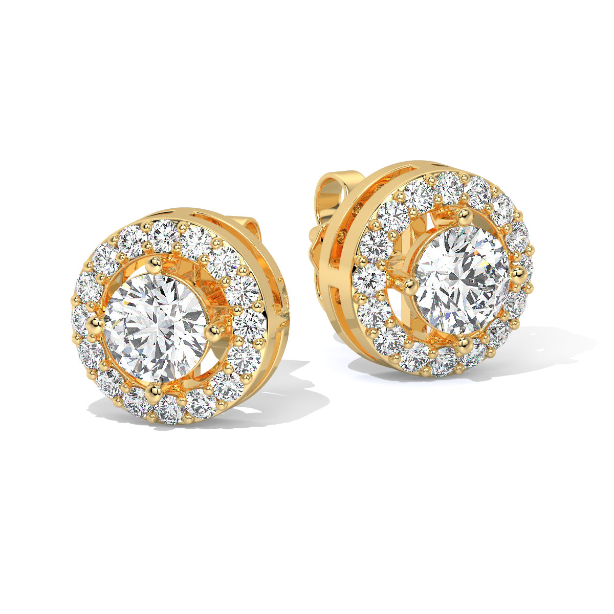 Halo Diamond Studs