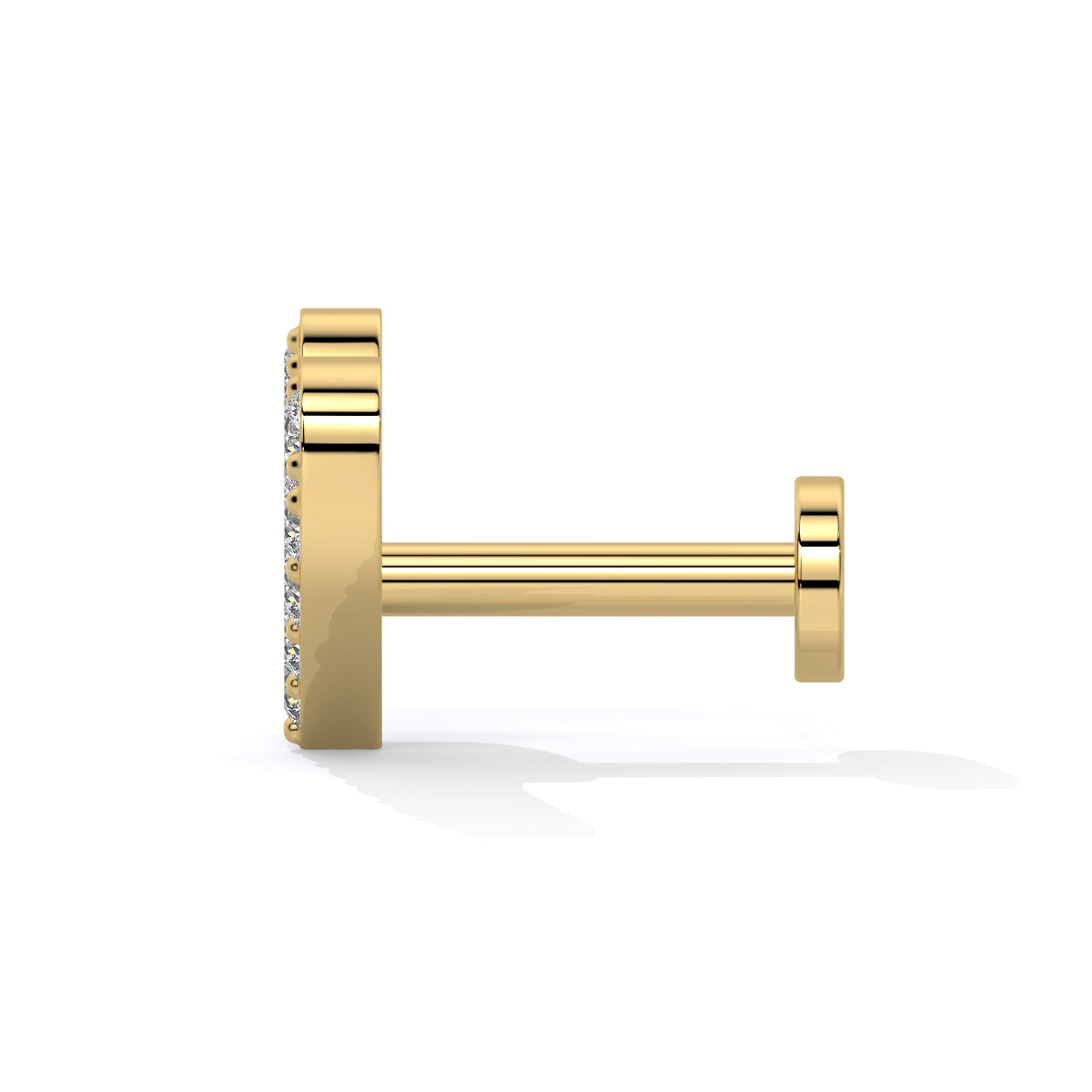 HeartGlow Diamond Nose Pin