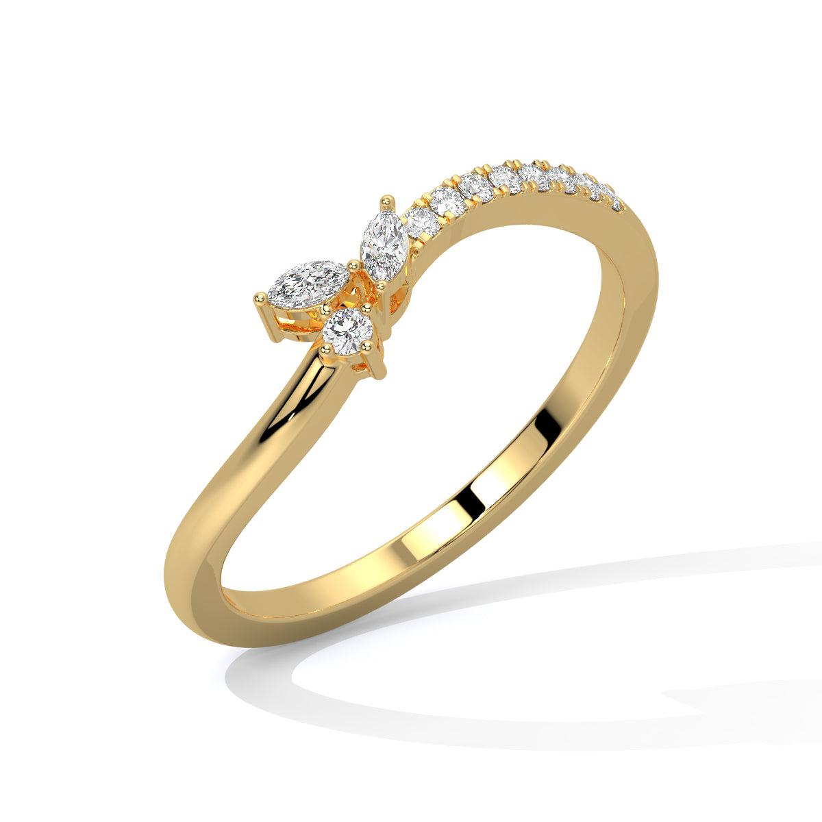 Butterfly Gleam Diamond Elegance Ring
