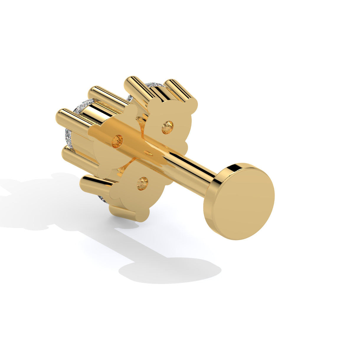 Dazzle Trio Diamond Nose Pin