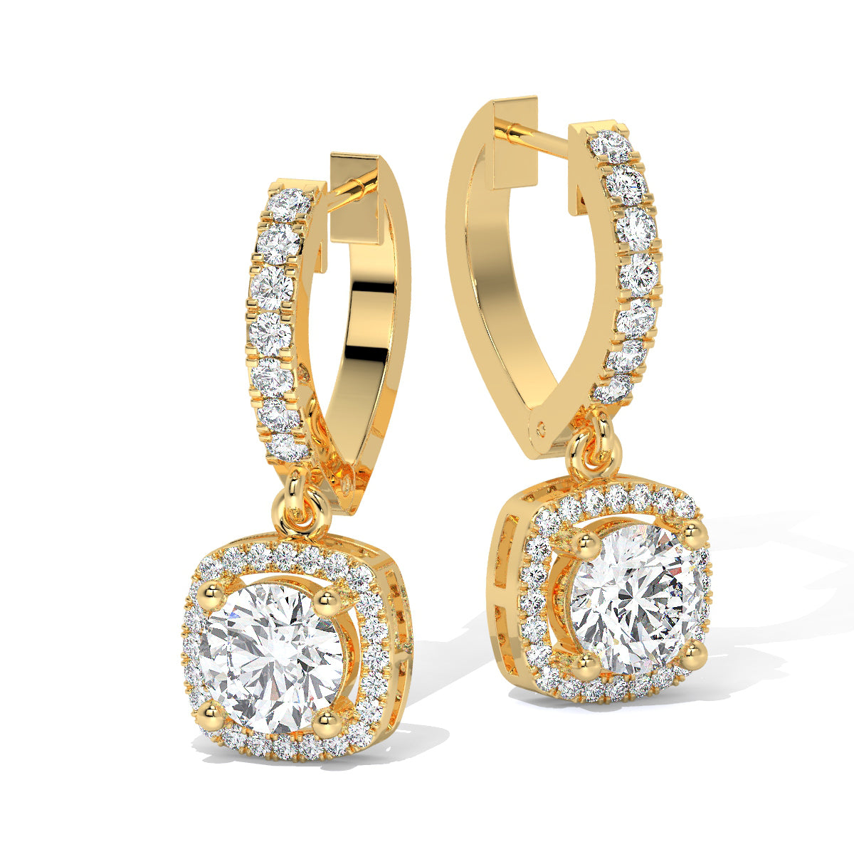 Twinkle Frame Diamond Danglers