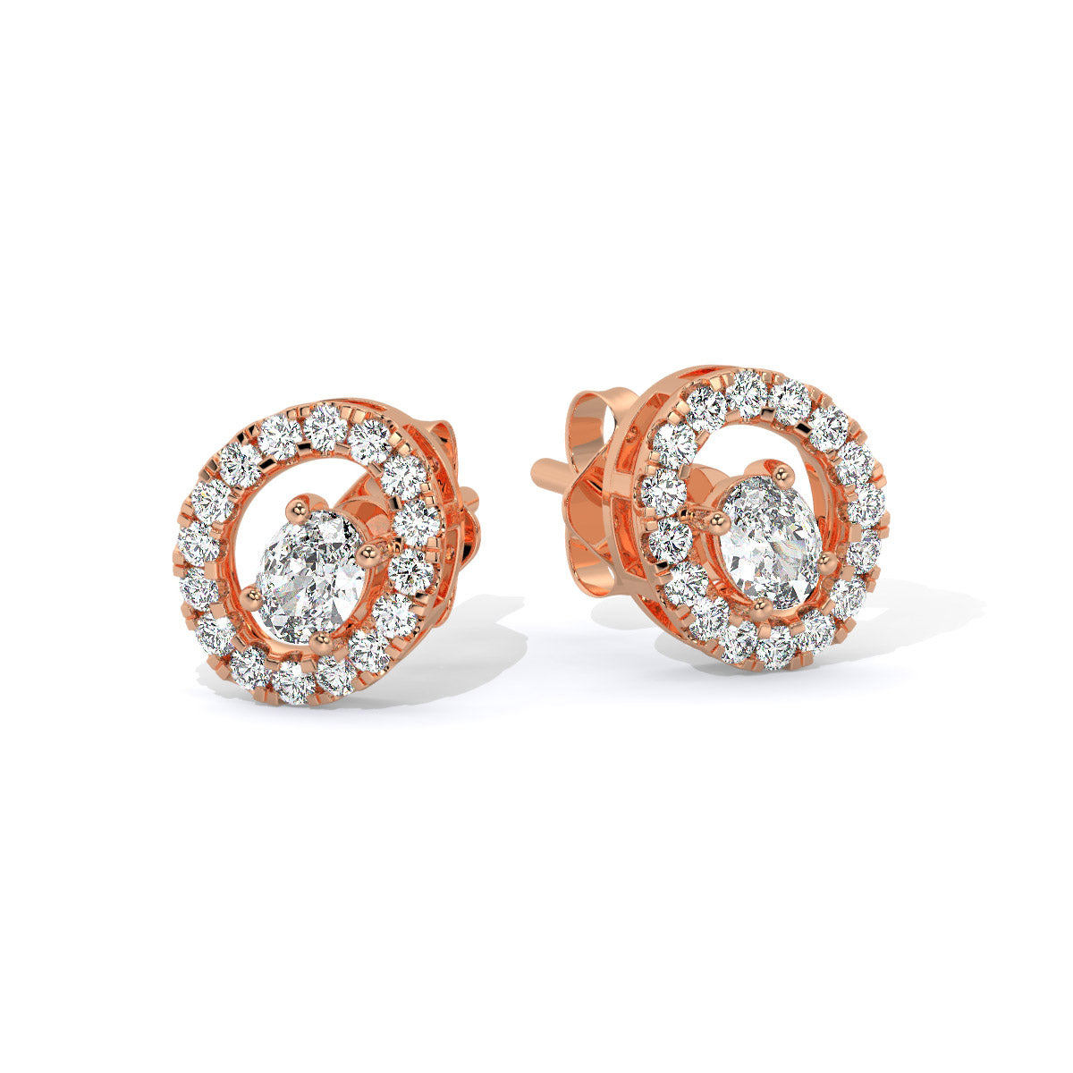 Radiara Loop Diamond Studs