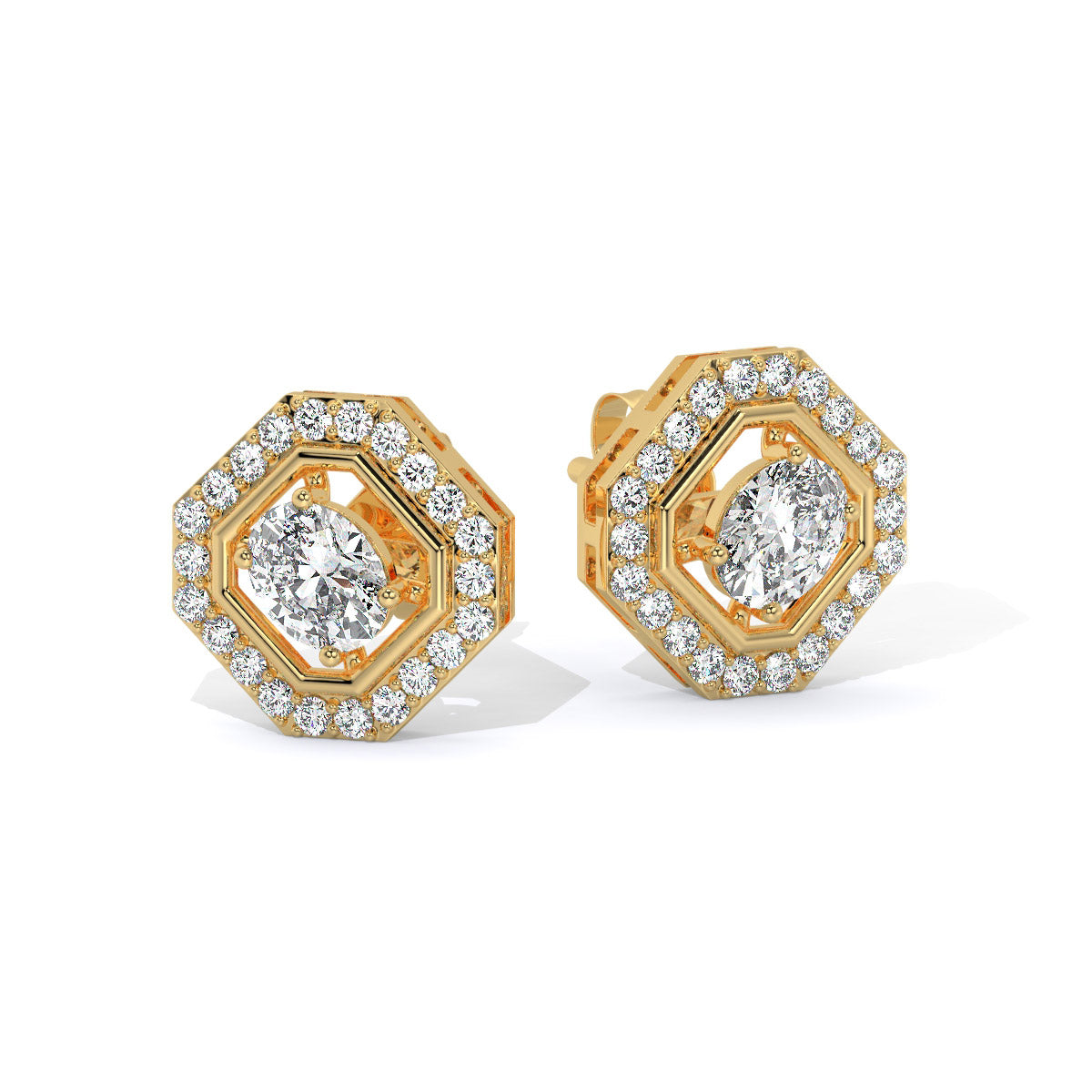 Prismara Glow Diamond Studs