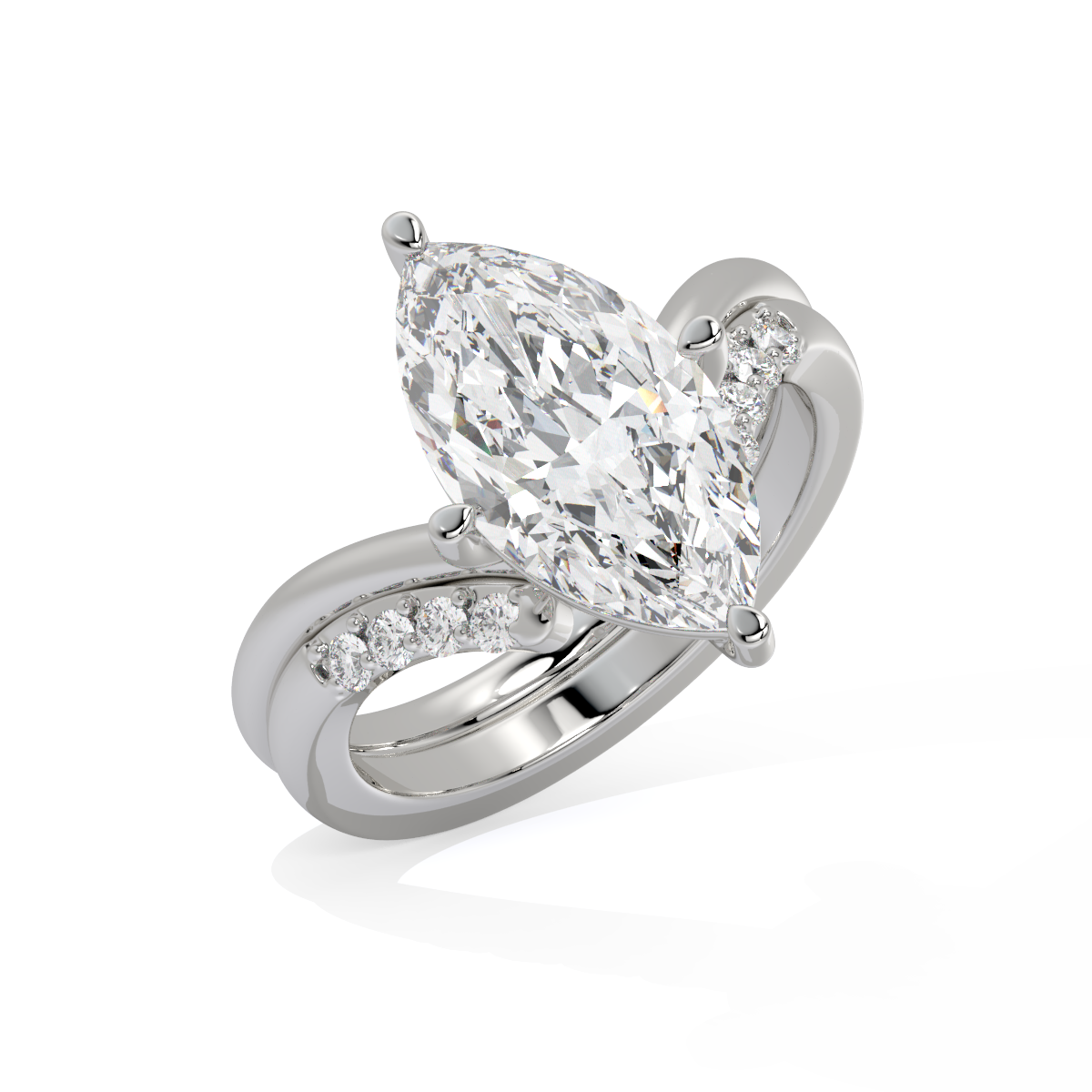 The Marquise Bypass Diamond Ring