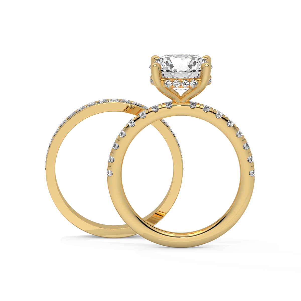 Crownlight Duo Bridal Bypass Ring