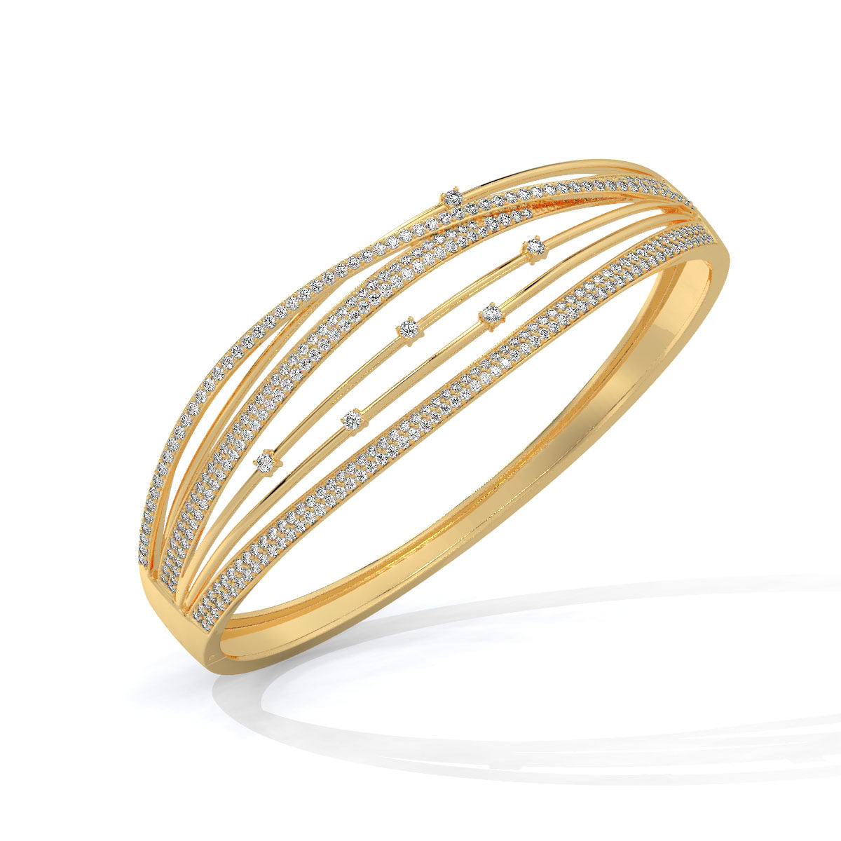 Dazzle Flow Diamond Bangle