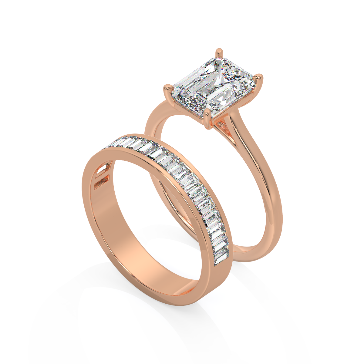 Royale Pathway Emerald-Cut Bypass Ring