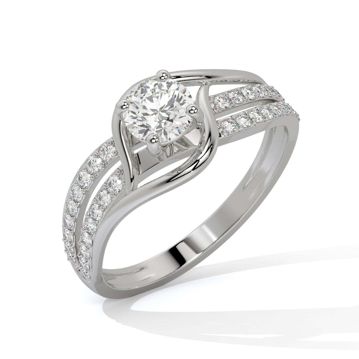Stunning Two-Tone Diamond Ring