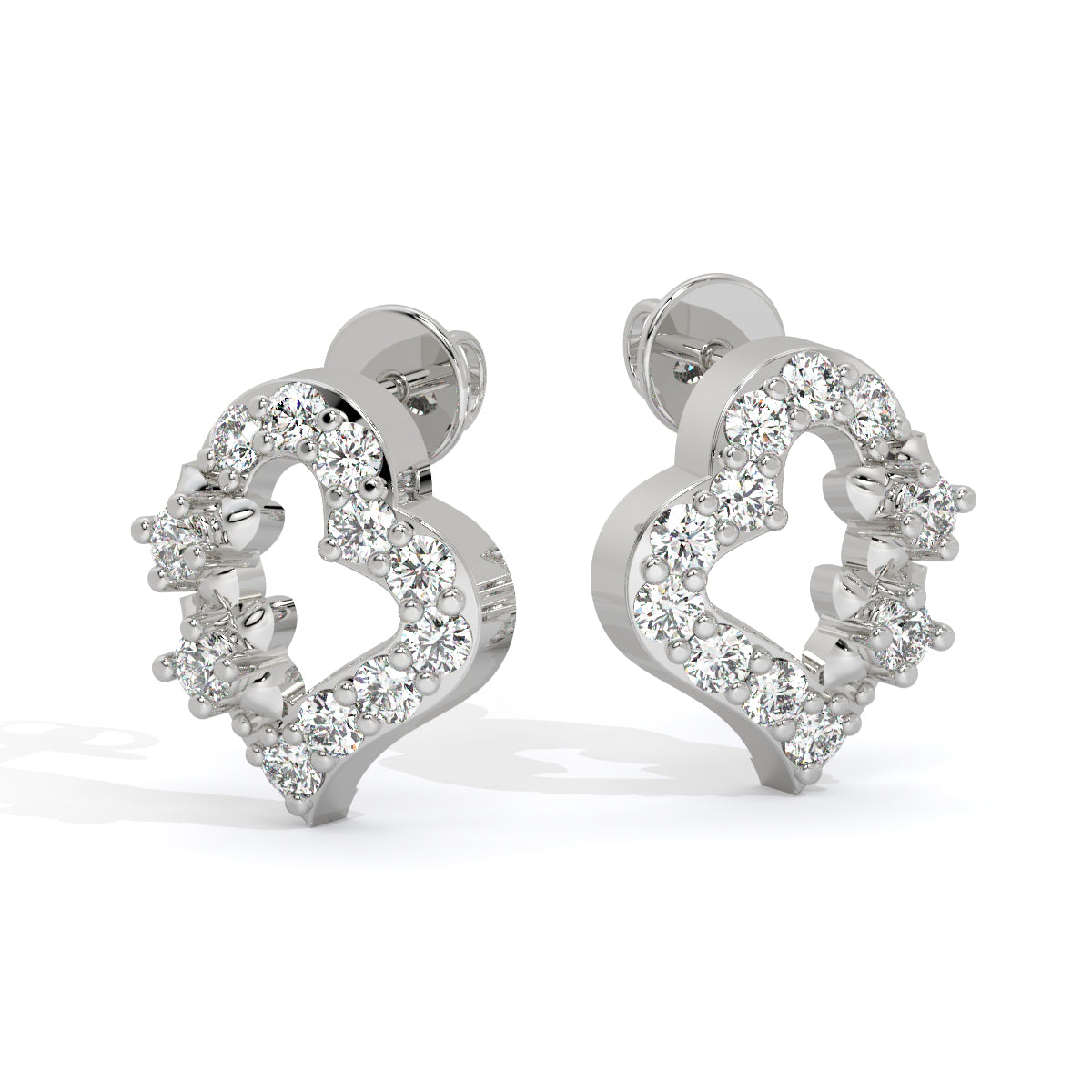 Heart Bliss Diamond Studs