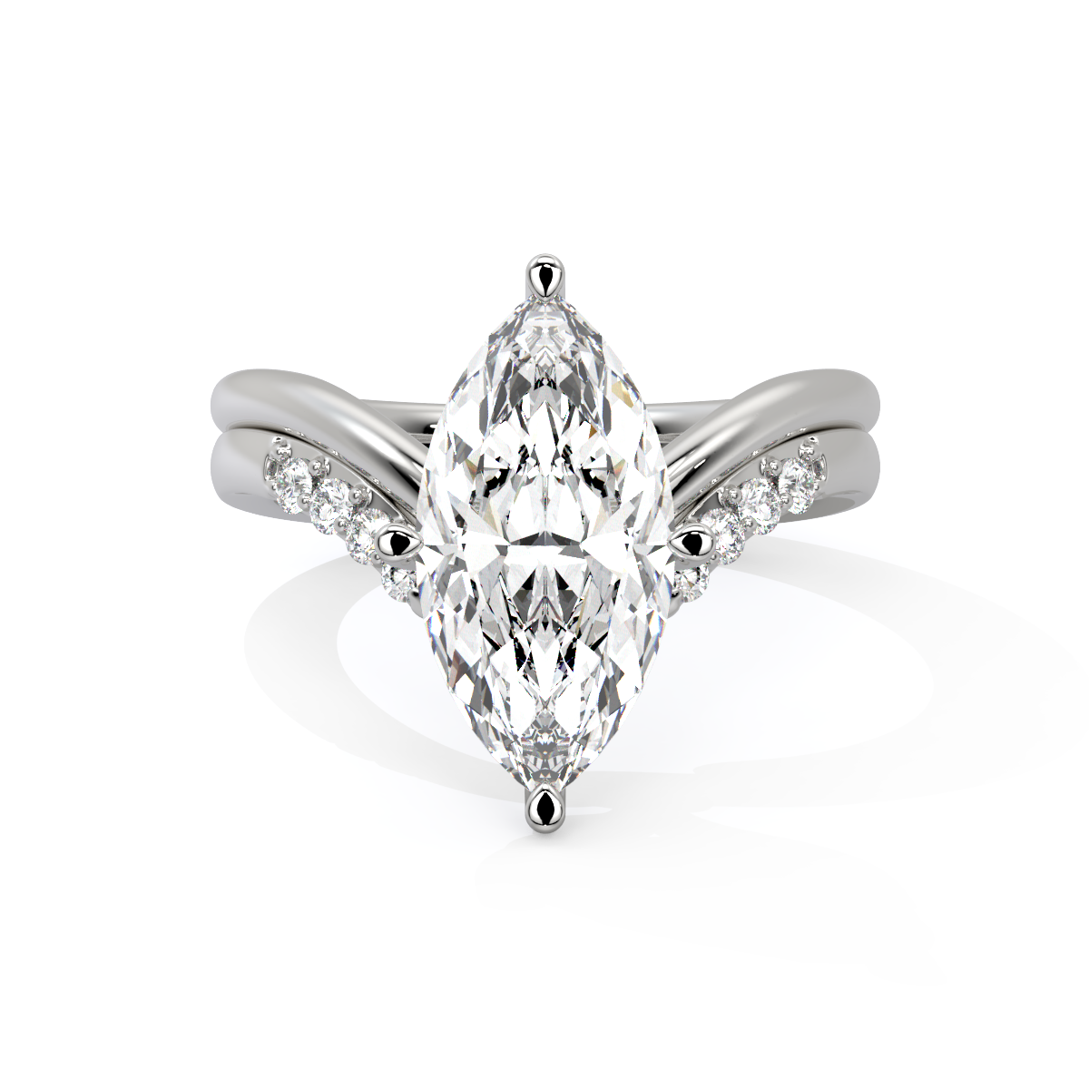 The Marquise Bypass Diamond Ring