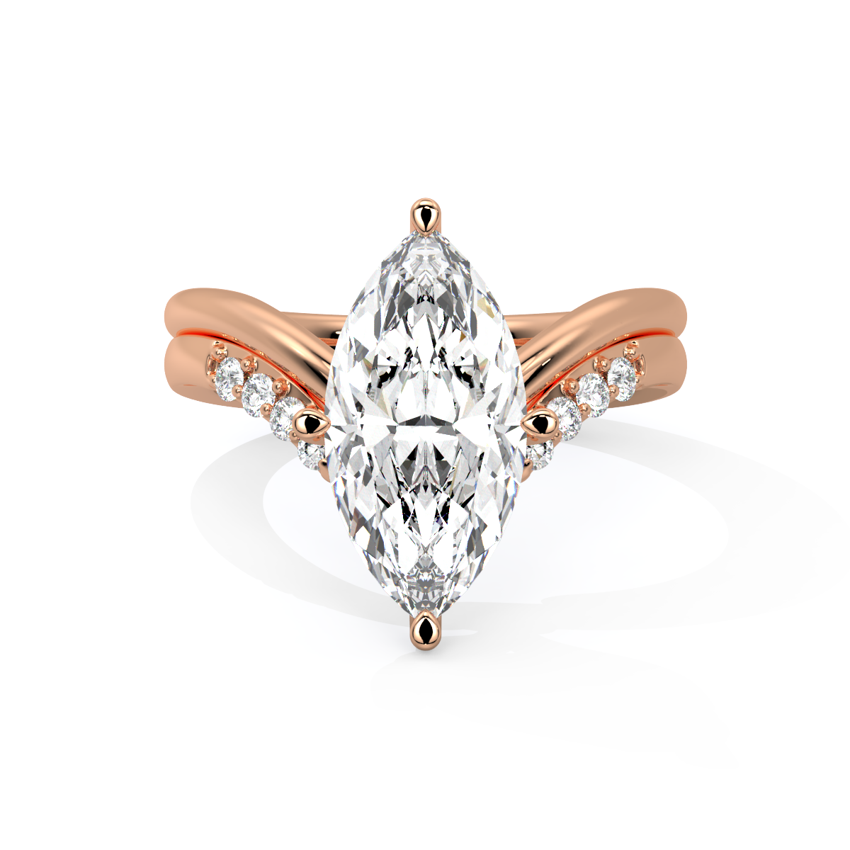 The Marquise Bypass Diamond Ring