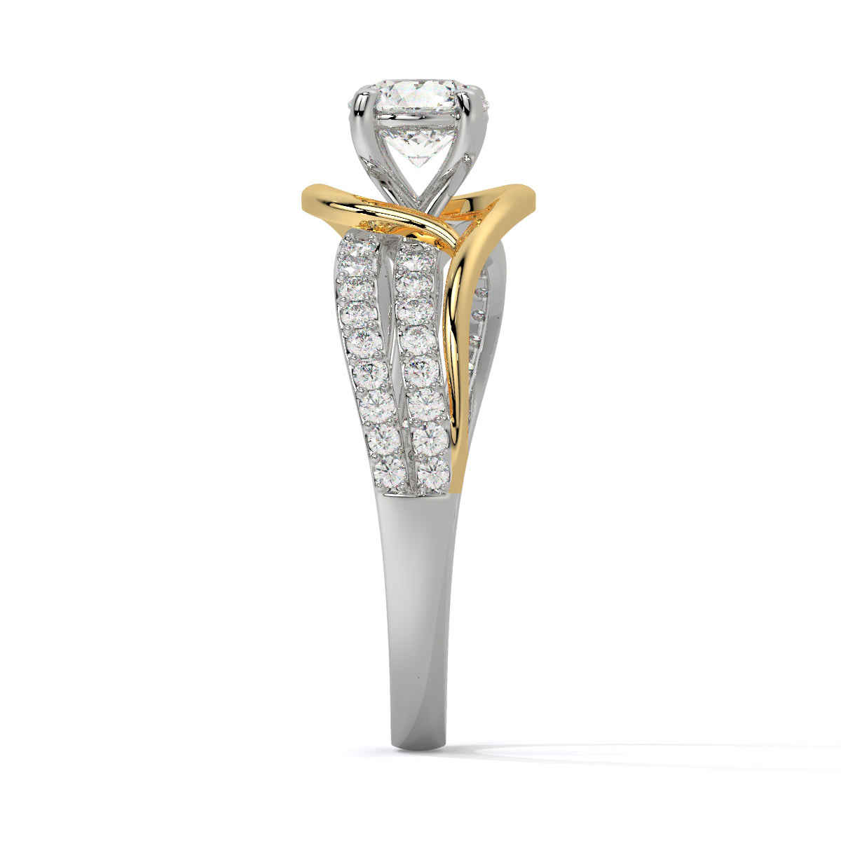 Stunning Two-Tone Diamond Ring