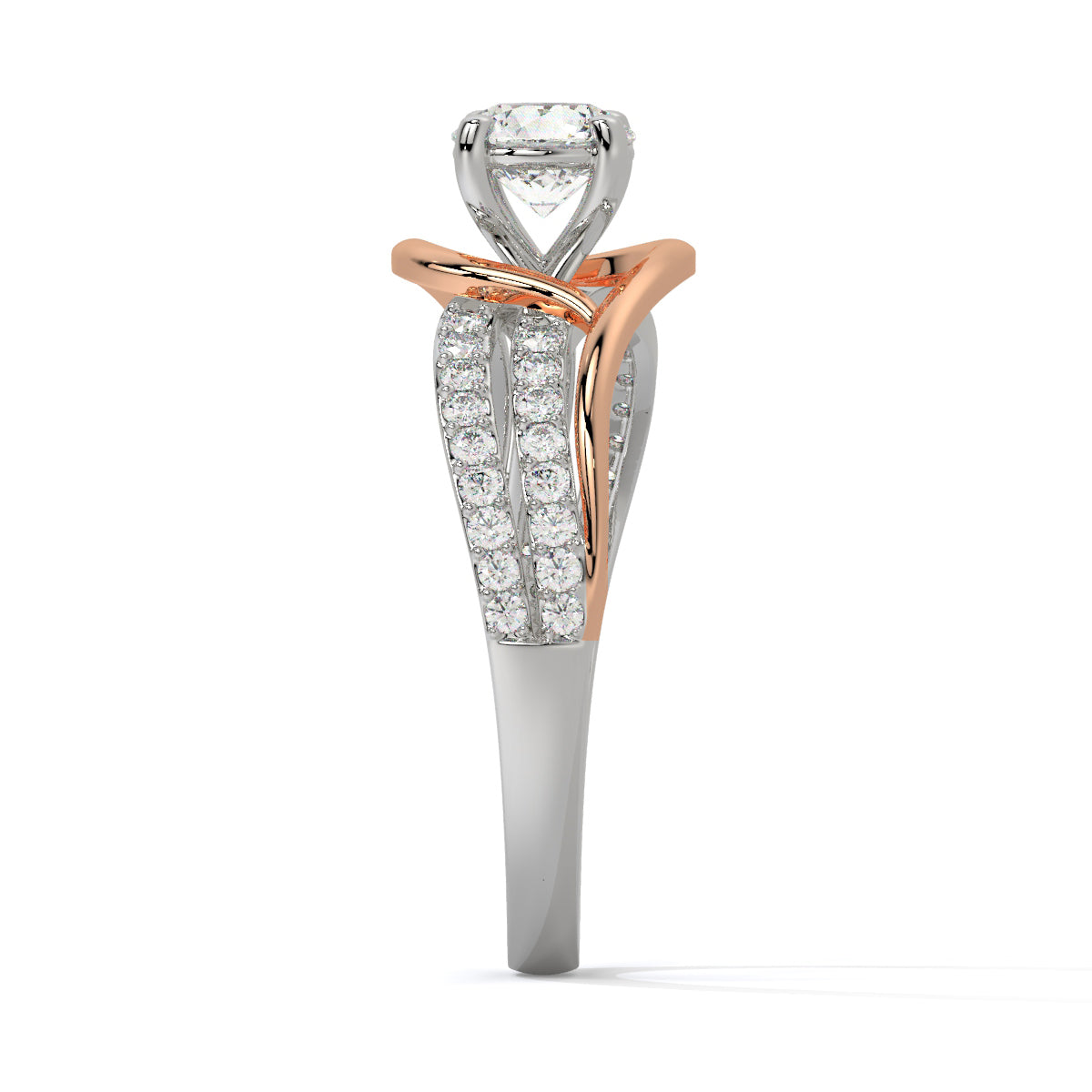 Stunning Two-Tone Diamond Ring