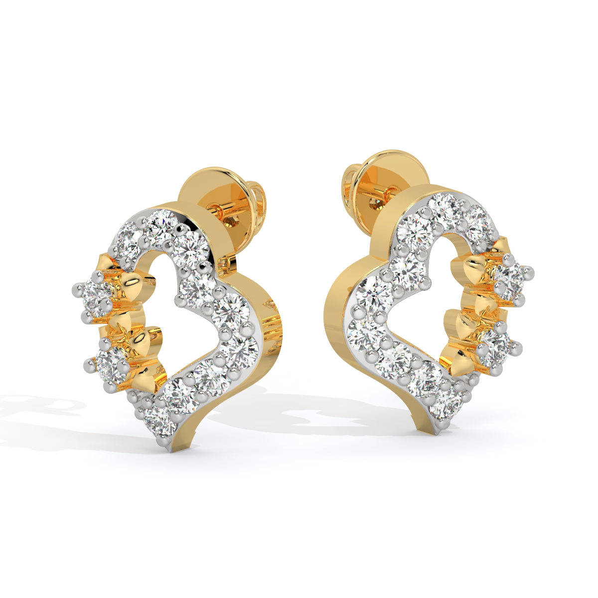 Heart Bliss Diamond Studs