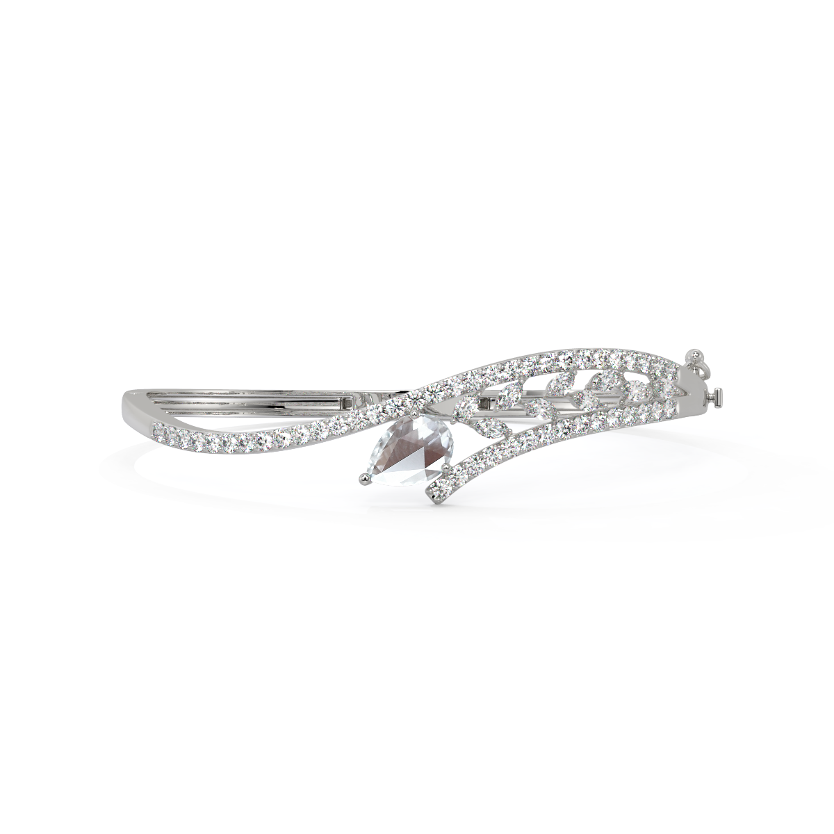 The Adrift Rose-Cut Diamond Bangle