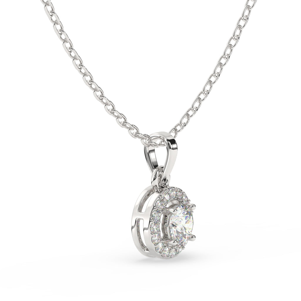 Halo Diamond Pendant