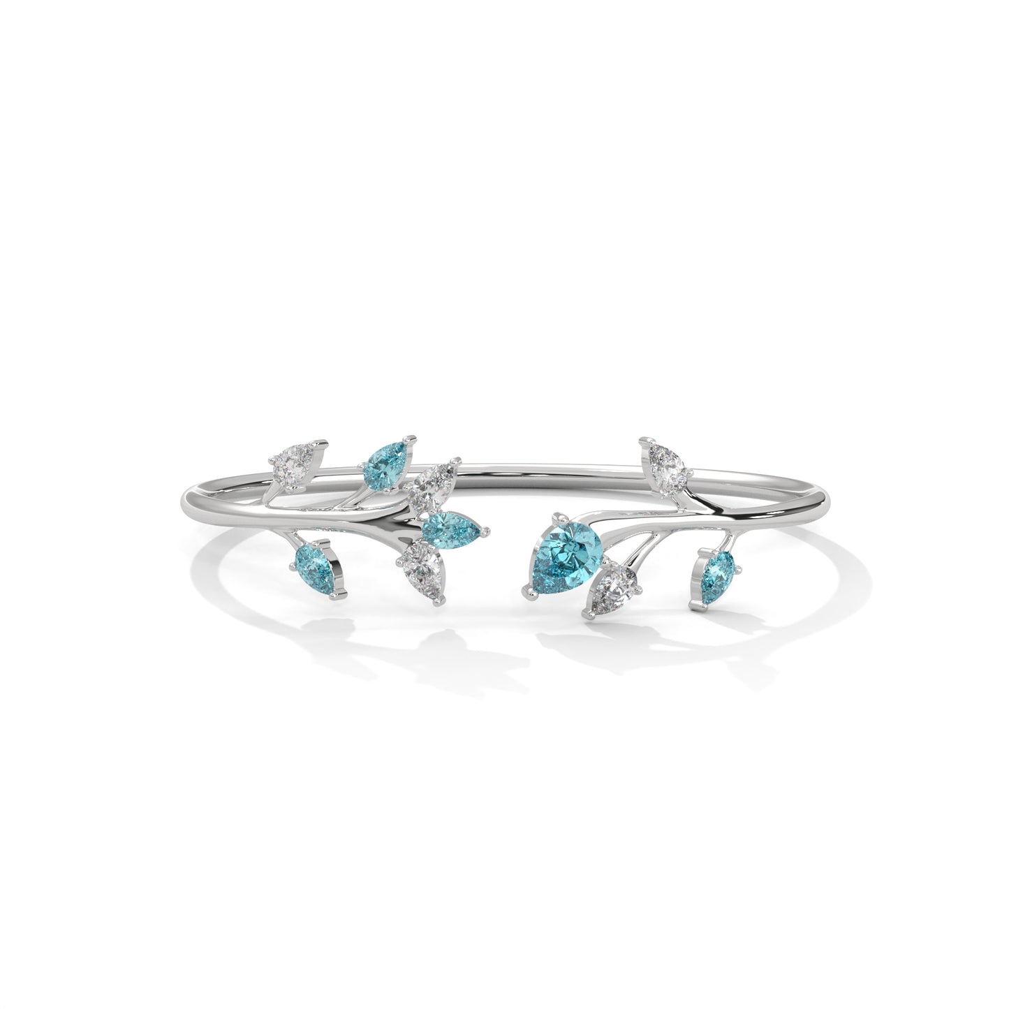 Crystal Tide Diamond Bangle