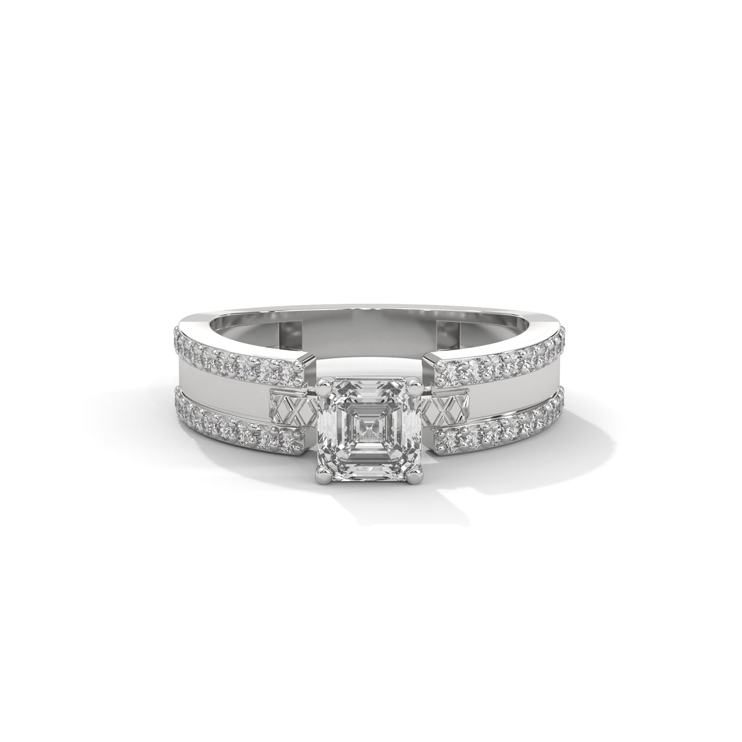 Squarefire DualLine Ring