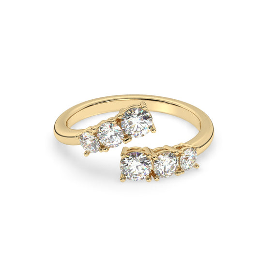 Luxe Starlit Diamond Open Ring