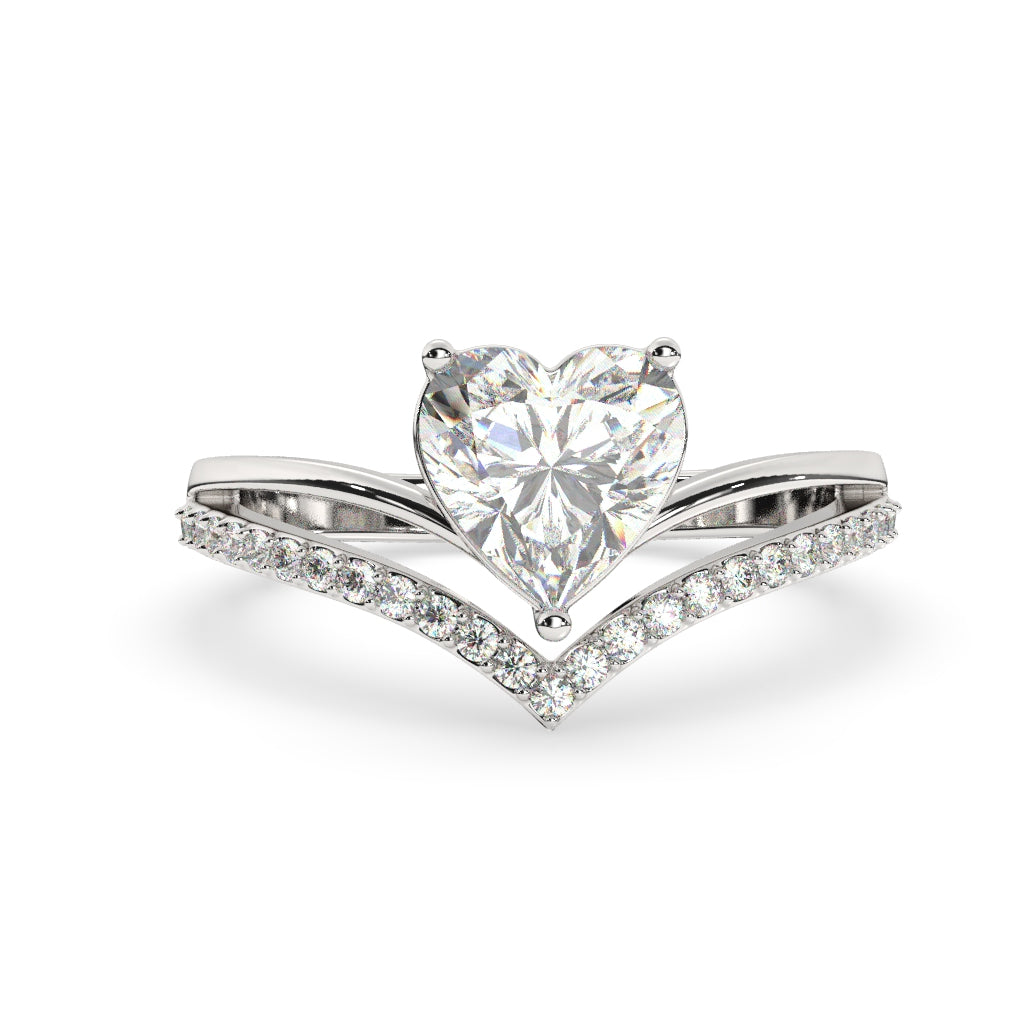 Stunning Heart-Shaped Diamond Ring