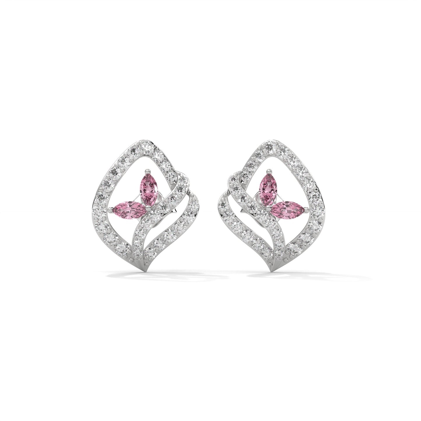 Rosy Radiance Leaf Studs