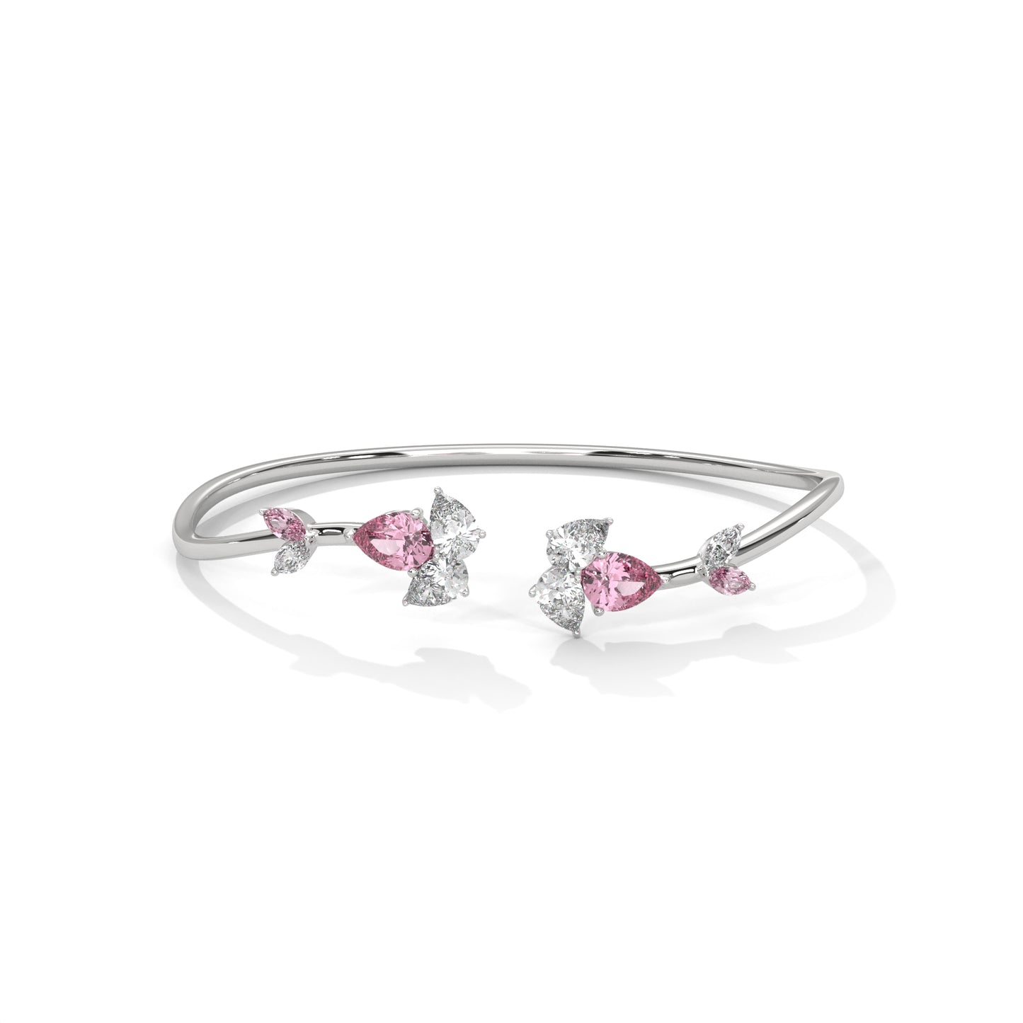 Blushing Grace Diamond Bangle