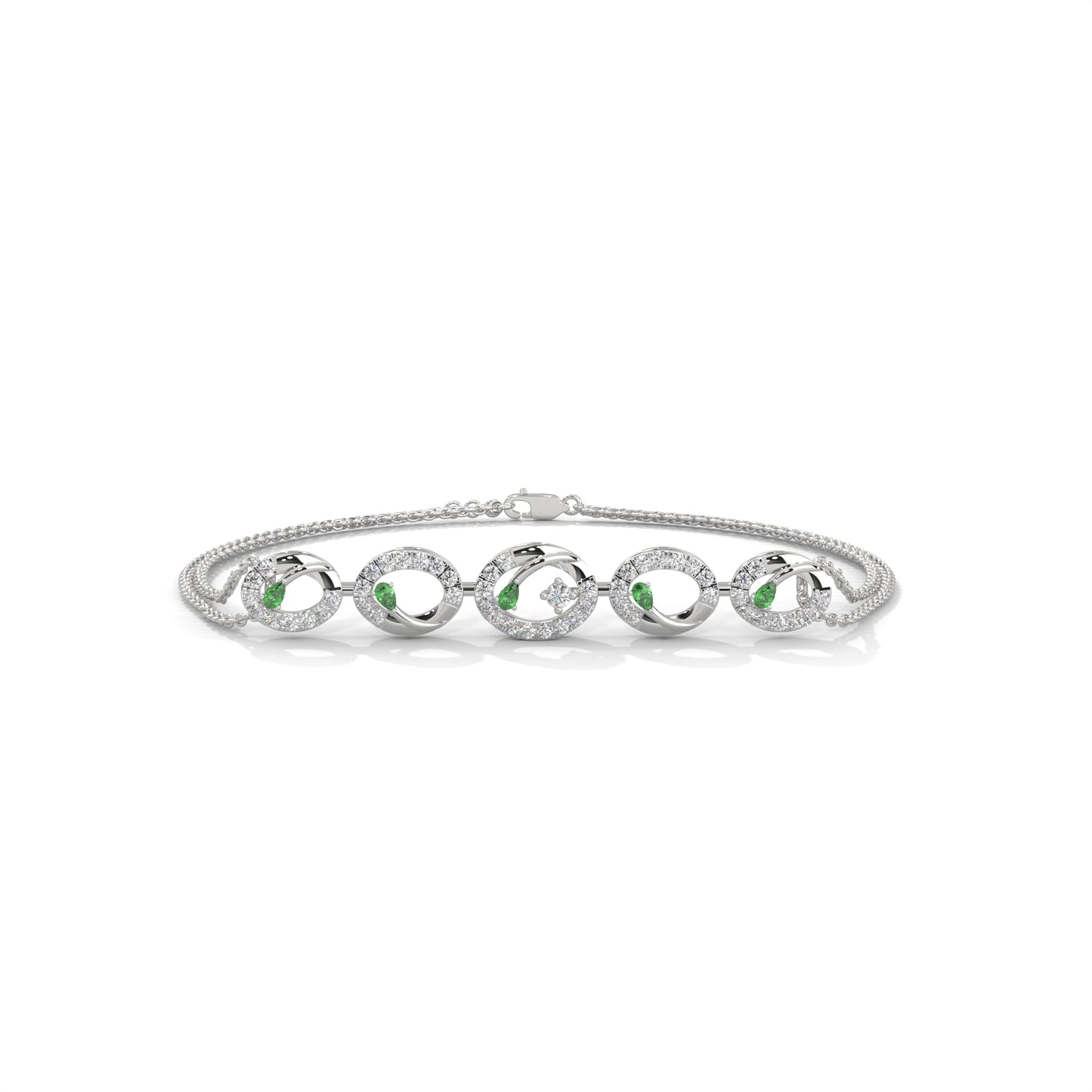 Shimmering Circles Diamond Bracelet