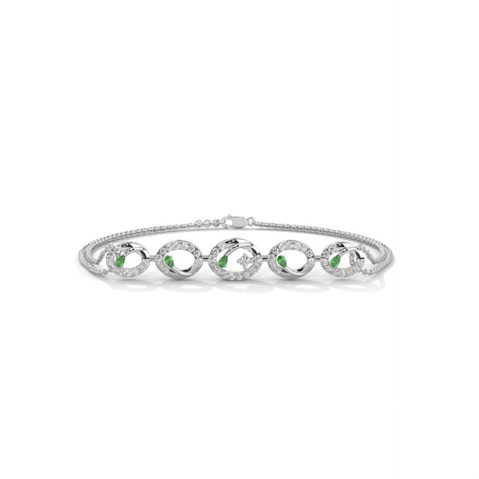 Shimmering Circles Diamond Bracelet