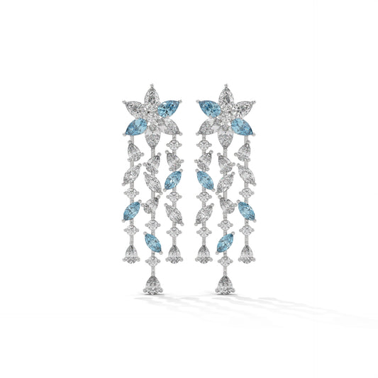 Frozen Bloom Waterfall Danglers