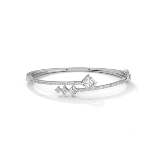 Glint Matrix Modern Diamond Bangle