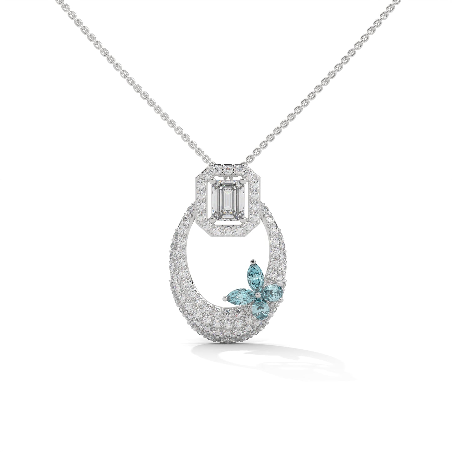 Frostine Bloom Diamond Pendant