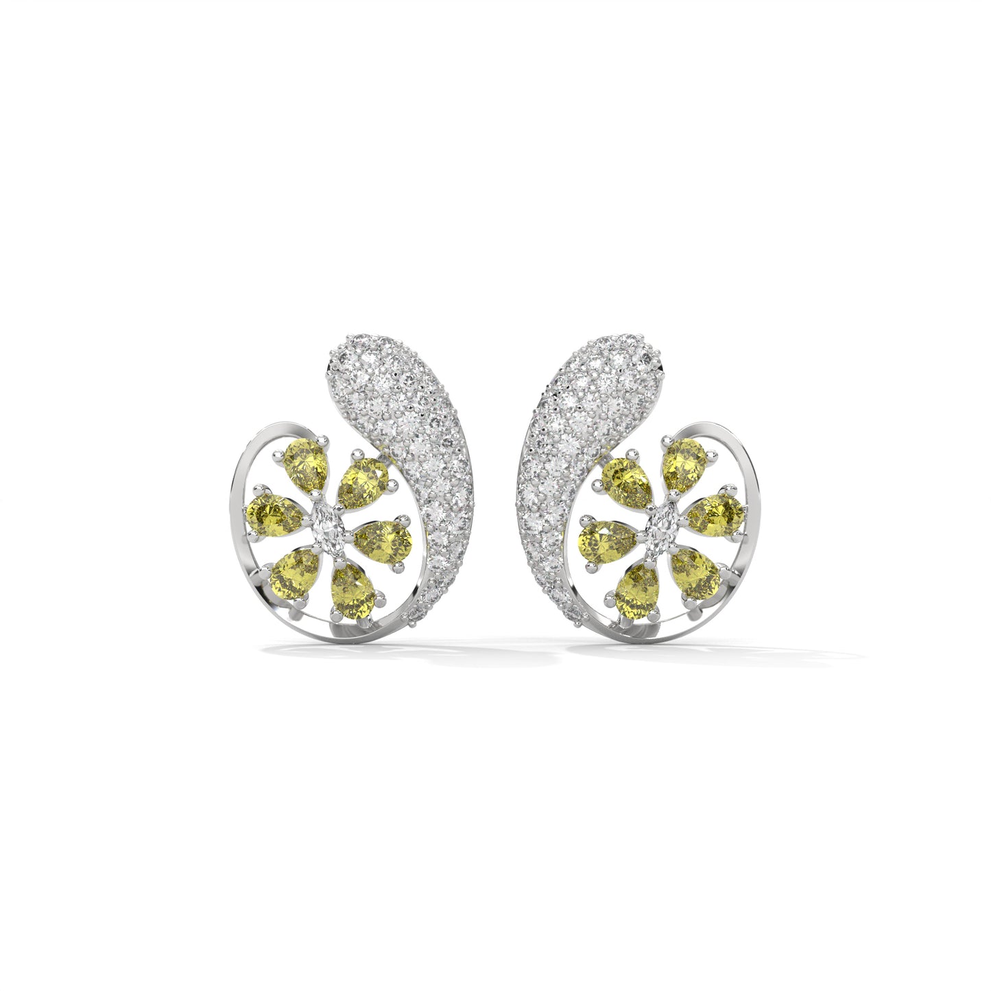 Lime Twist Bloom Studs
