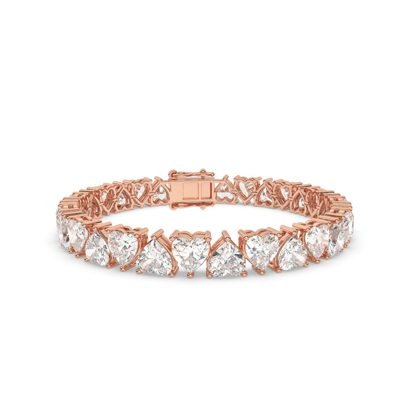 Heart Diamond Tennis Bracelet