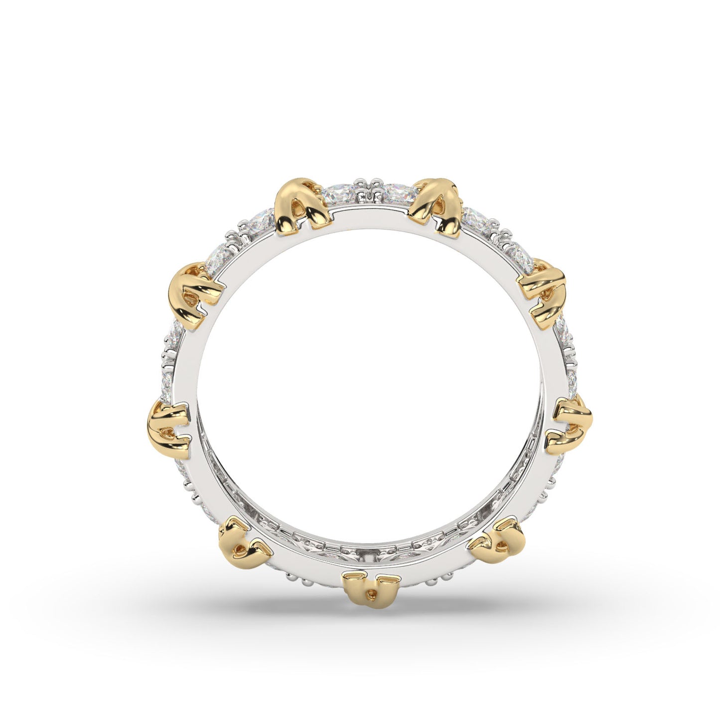 Timeless Two-Tone Diamond Ring