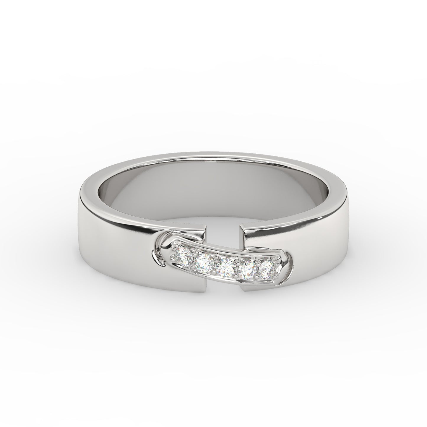 Modern Elegance Diamond Link Ring