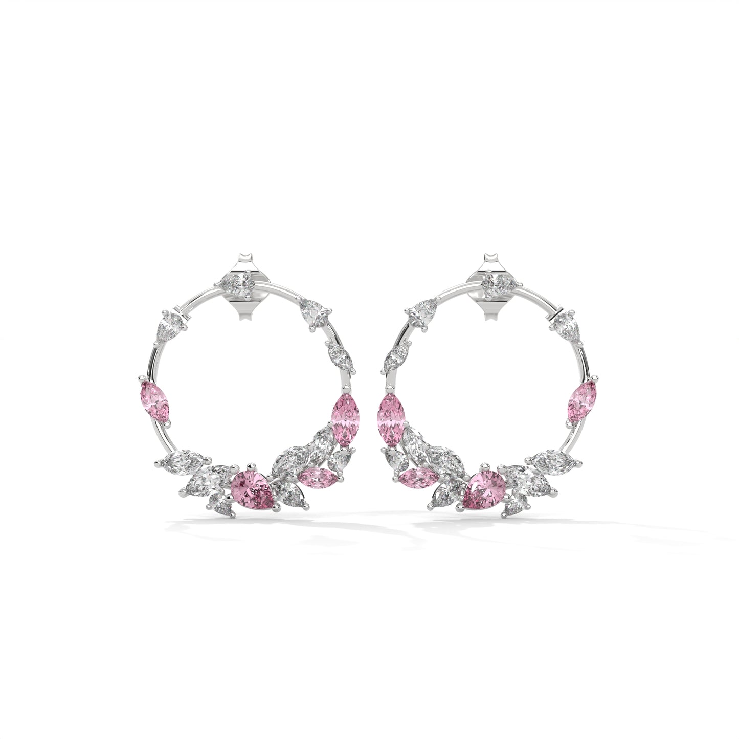 Moonkissed Blush Hoops
