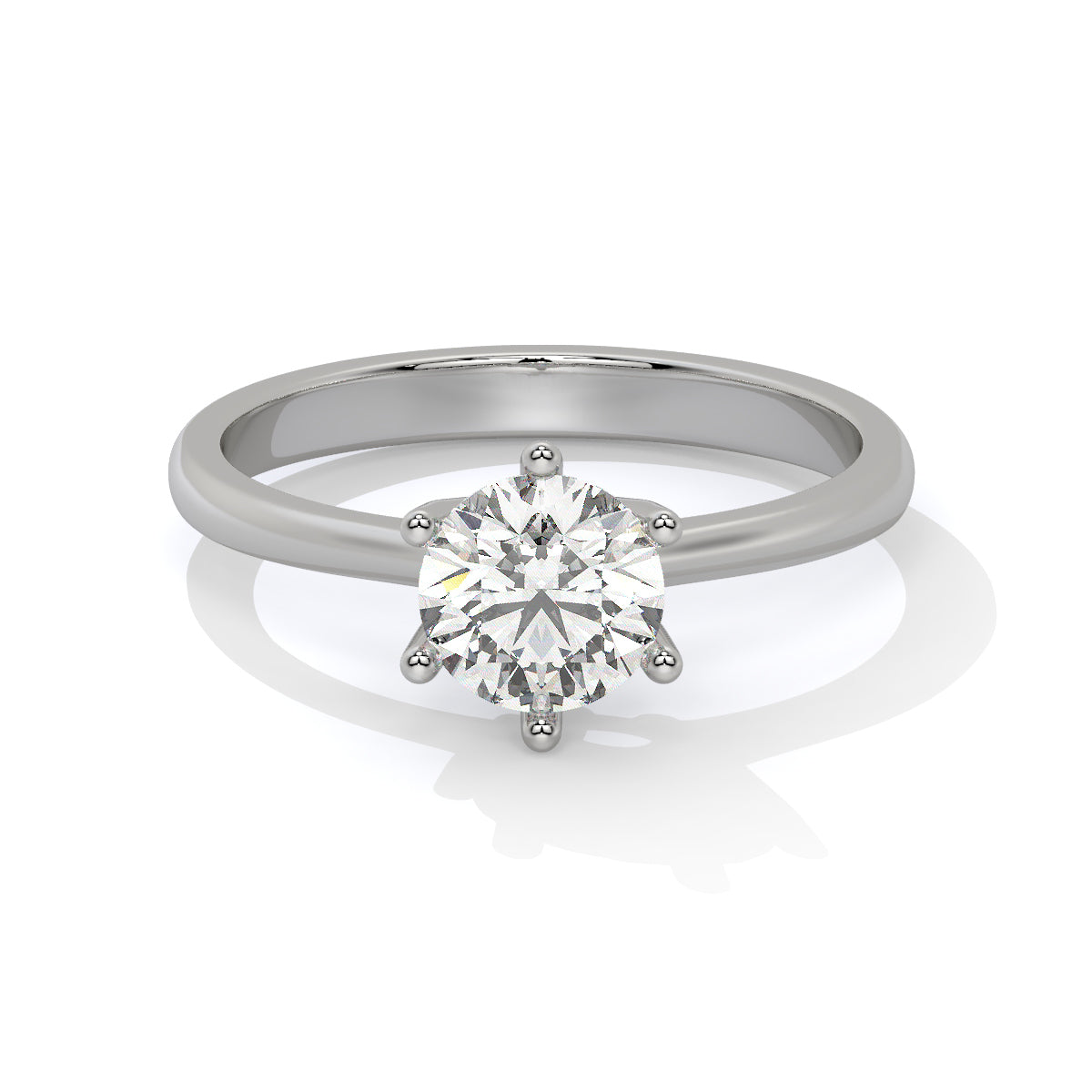 Round-Cut Diamond Solitaire Ring