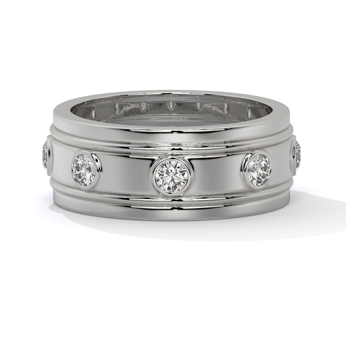 Two-Tone Diamond Eternity Ring