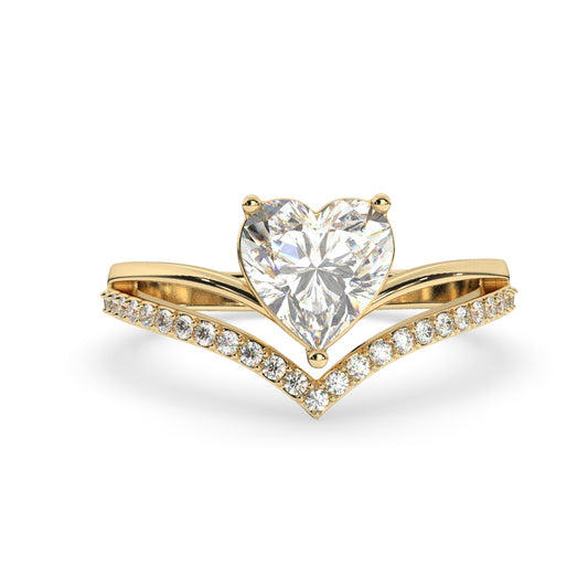 Stunning Heart-Shaped Diamond Ring