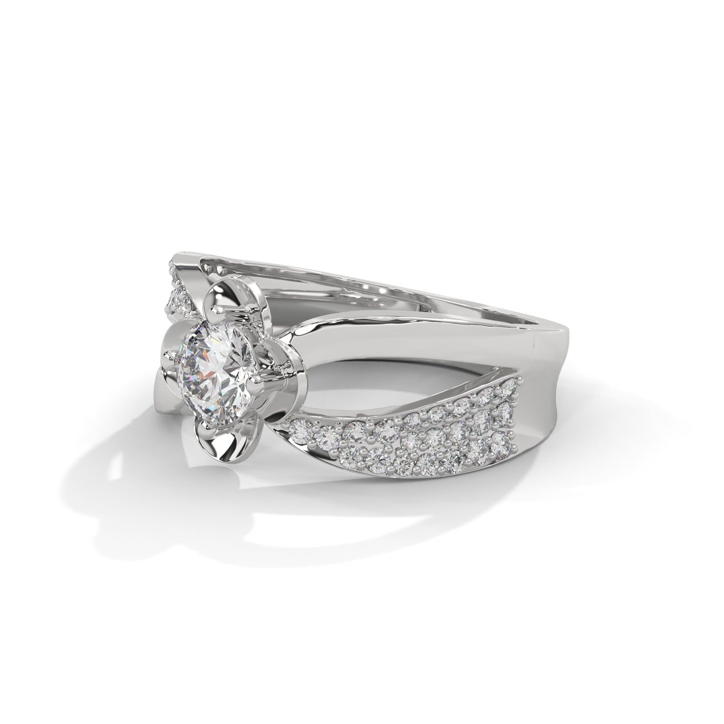 Blissora Floral Diamond Ring
