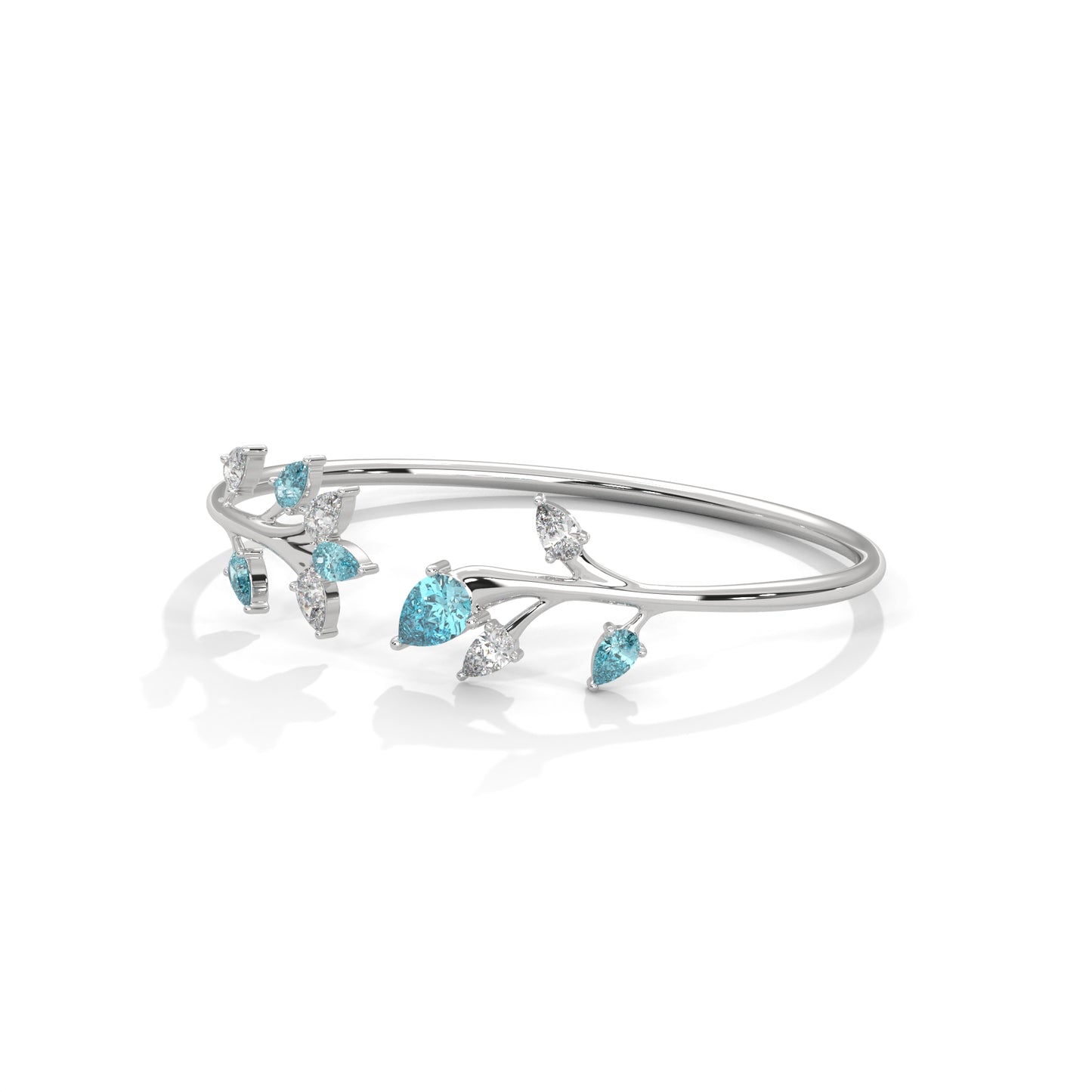 Crystal Tide Diamond Bangle